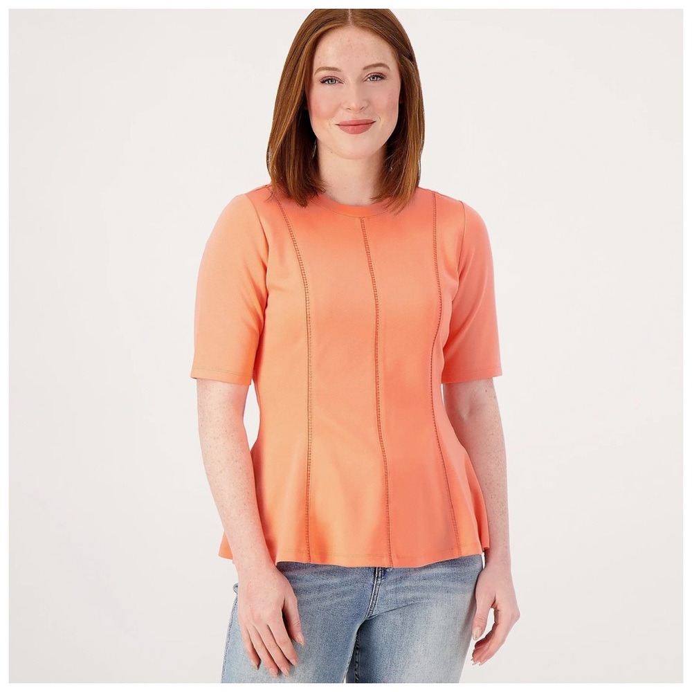 Studio Park Vibrant Coral Tee Size XS